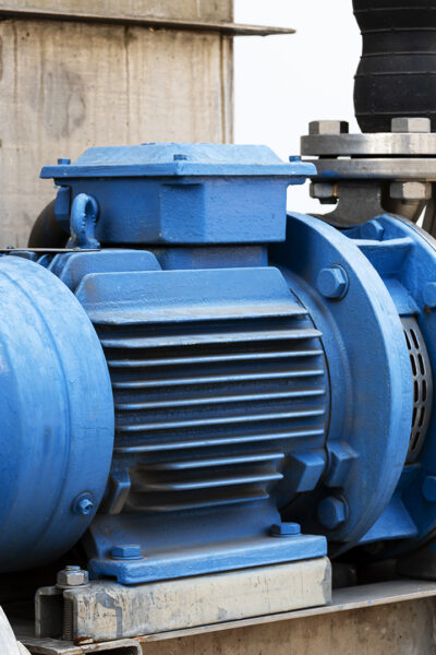Motor for pipeline system to deliver cold water into production process