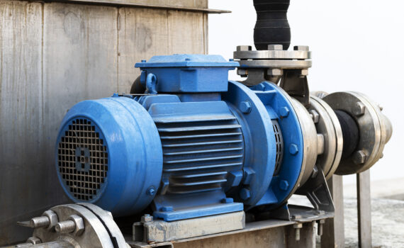 Motor for pipeline system to deliver cold water into production process