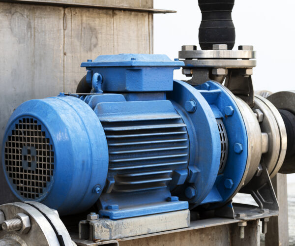 Motor for pipeline system to deliver cold water into production process