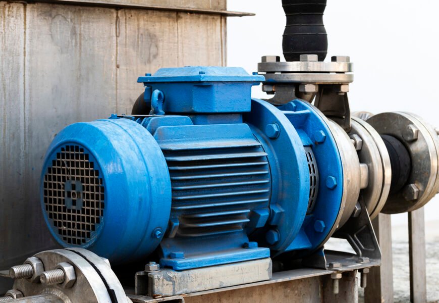 Motor for pipeline system to deliver cold water into production process