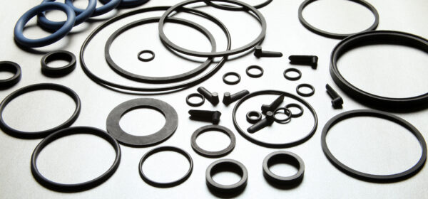Rubber o-ring. Rubber sealing rings for joint seals.
