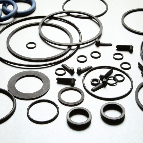 Rubber o-ring. Rubber sealing rings for joint seals.