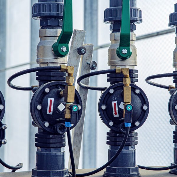 Valves, cables and piping as found inside of a modern industrial power plant